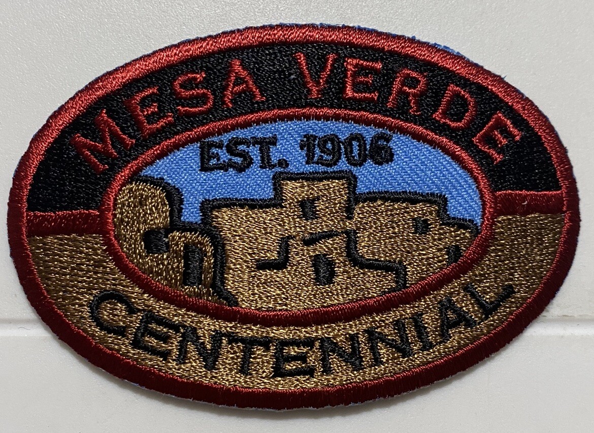 Mesa Verde National Park Centennial est. 1906 Souvenir Iron-on Patch Badge