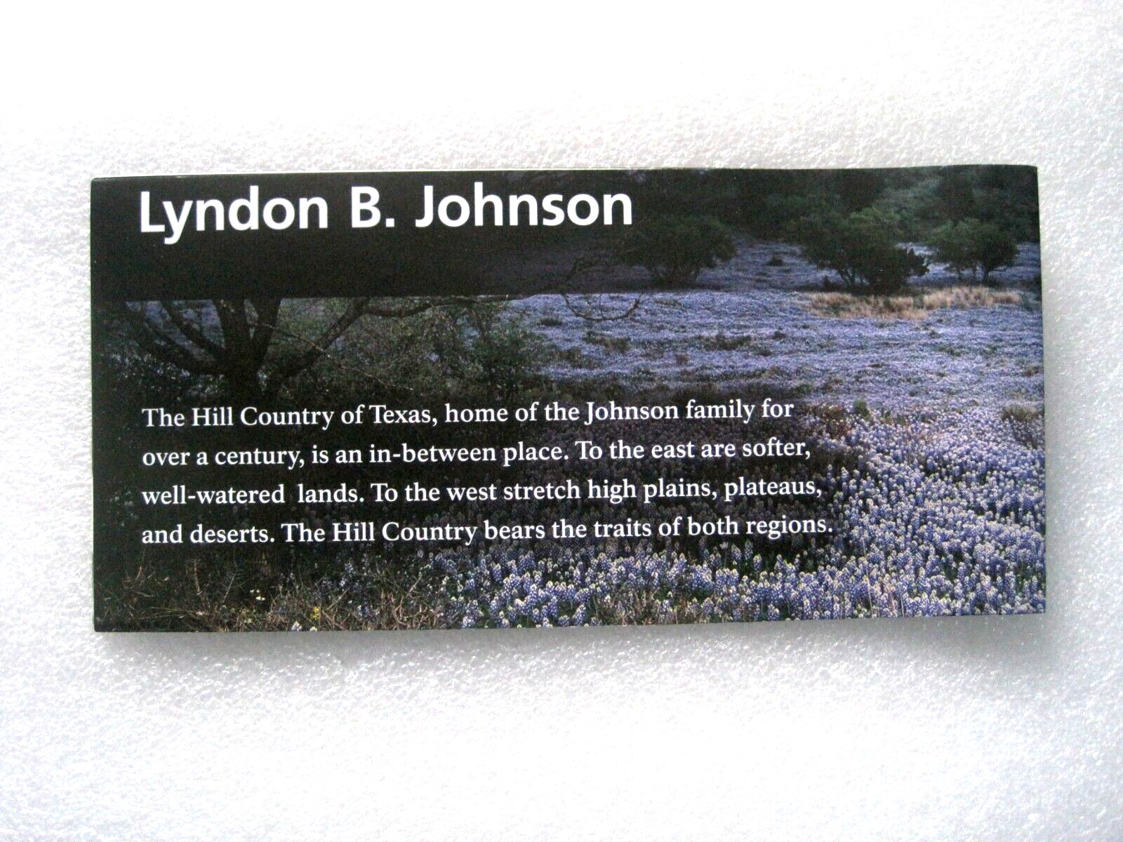 Lyndon B. Johnson National Historical Park National Park Service Brochure Map