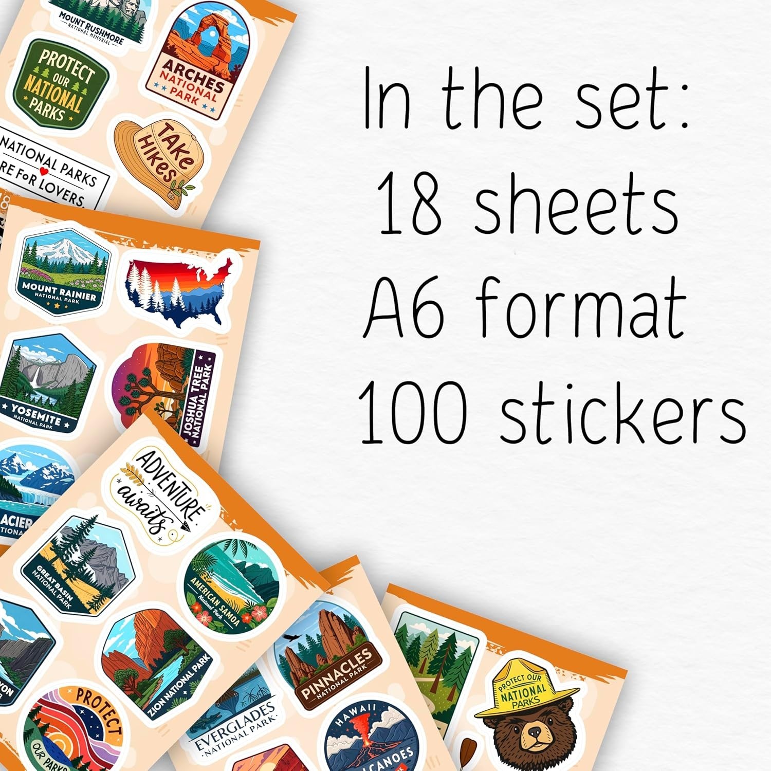 Ultimate 100 Pcs Vinyl Stickers for Water Bottles, Laptops & Nature Lovers