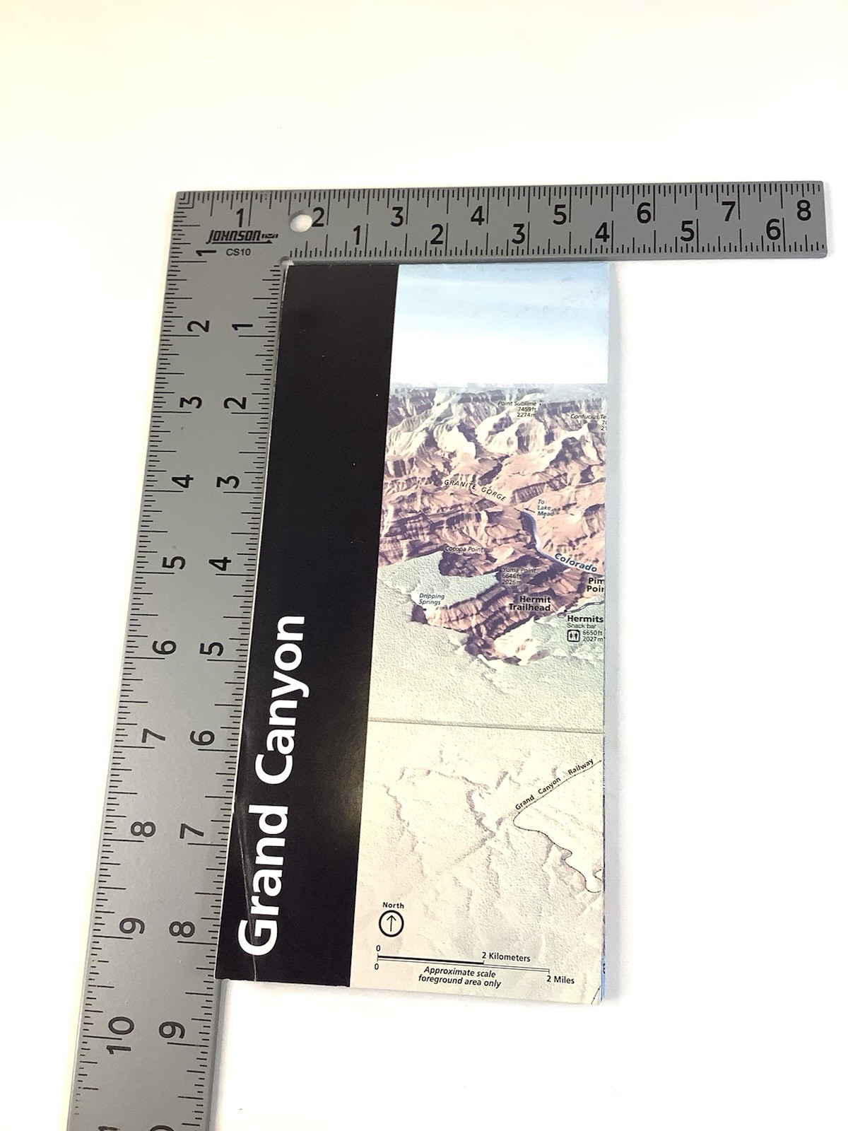 Grand Canyon Map & Tourist Guide 2001 National Park Arizona Colorado River