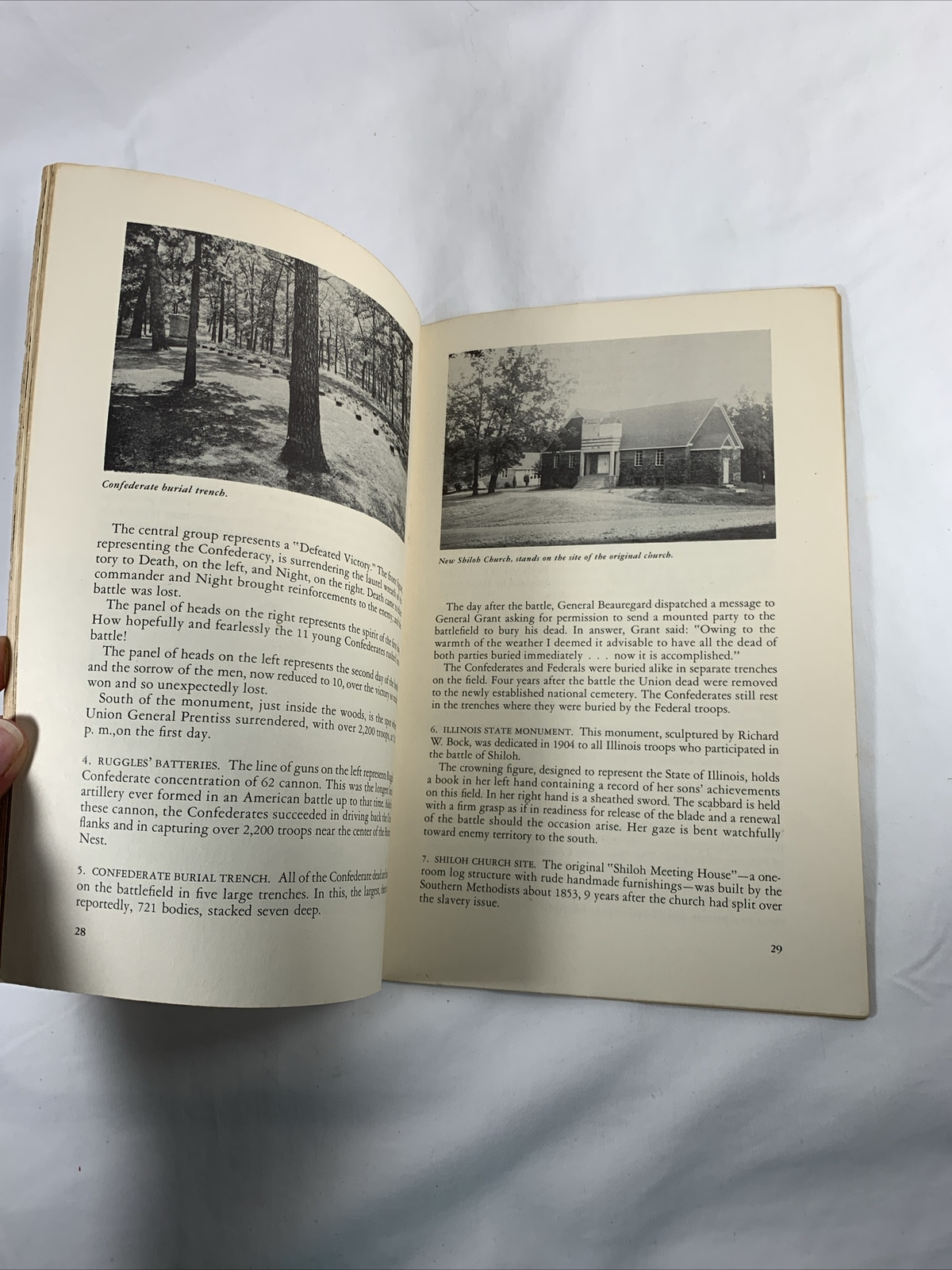 VINTAGE 1961 Shiloh National Military Park Booklet