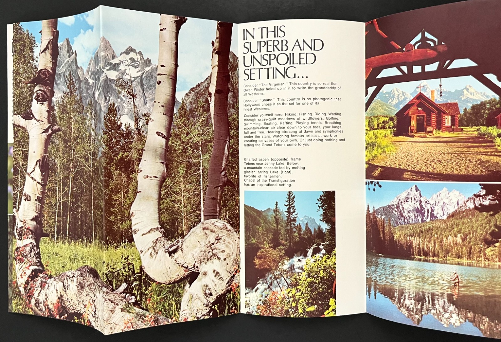 1980 Grand Teton National Park Wyoming Recreation Guide Vintage Travel Brochure