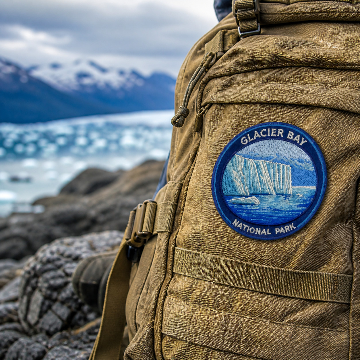 Glacier Bay National Park Embroidered Patch: Alaska Travel Souvenir Badge 3 Inch