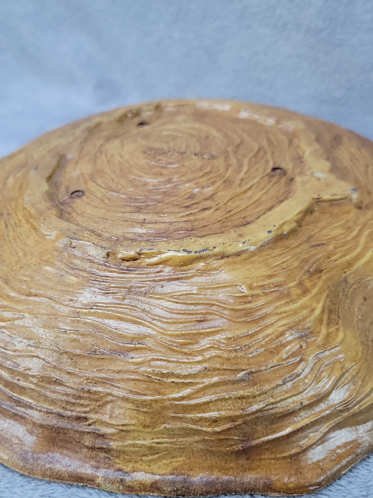 Vintage YELLOWSTONE National Park 3D Faux Wood Wall Hanging Souvenir Bowl TACO