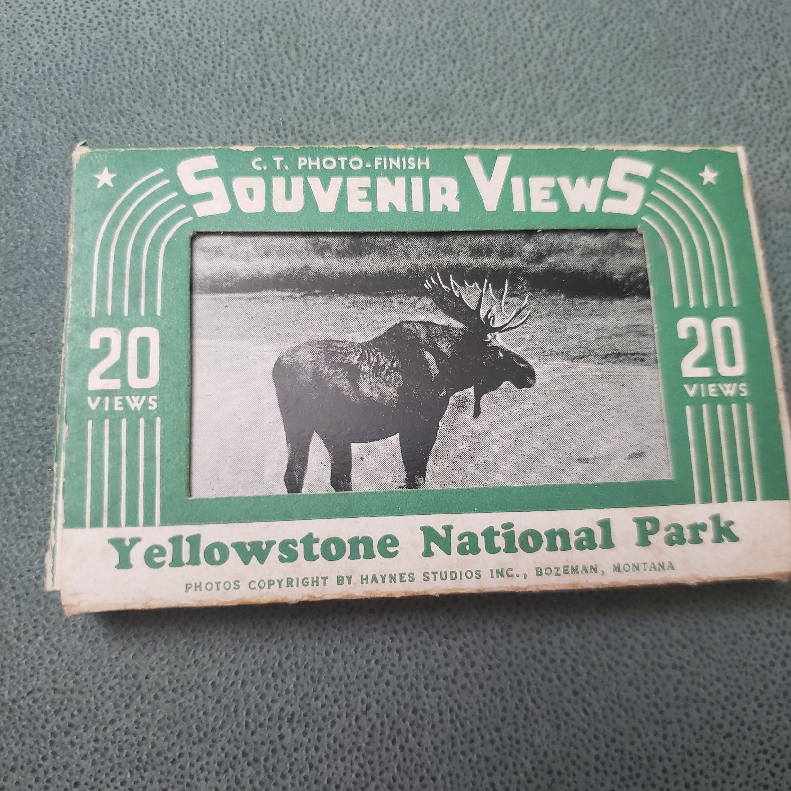 Vintage 1930s Yellowstone Souvenir Views Packet Haynes Studio 20 Photos Complete