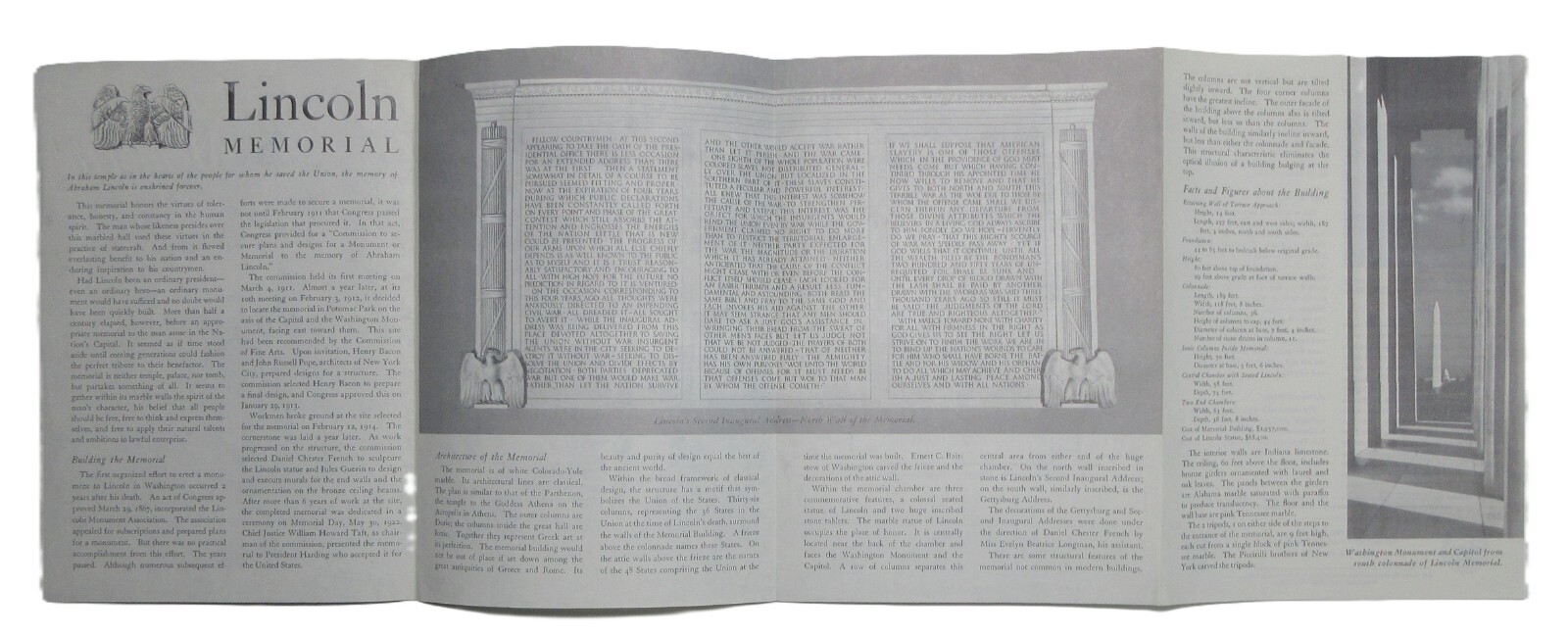 1964 Lincoln Memorial Visitors Guide Washington DC – National Park Service