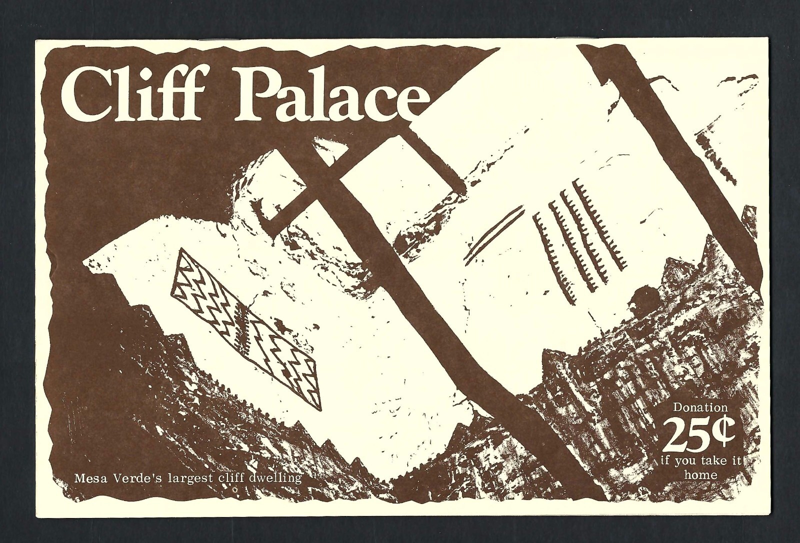 1976 Mesa Verde Cliff Palace Pamphlet – Partner with National Park Service