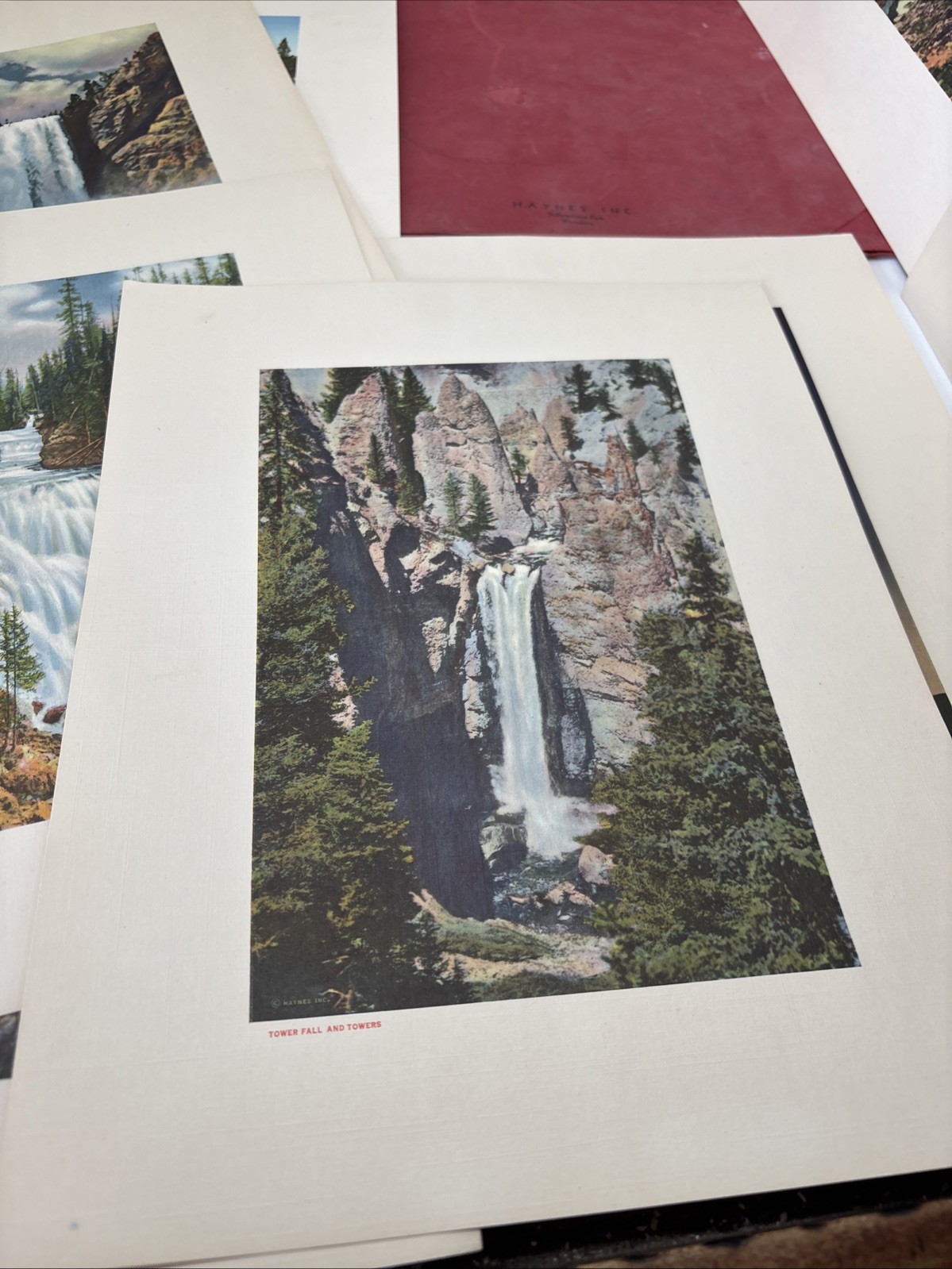 The Yellowstone National Park: The Red Portfolio Set with 12 Color Haynes Prints