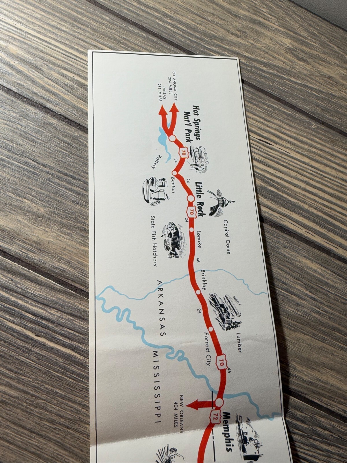 Vintage Scenic Motorway To The Great Smoky Mountains Brochure