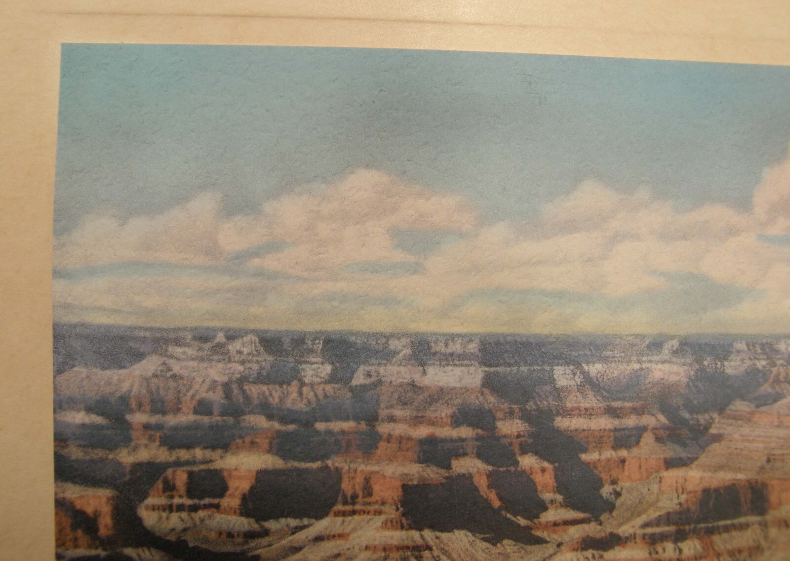 VINTAGE COLOR LITHOGRAPH SOUVENIR PRINT VERKAMP’S GRAND CANYON NAT’L PARK ARIZ