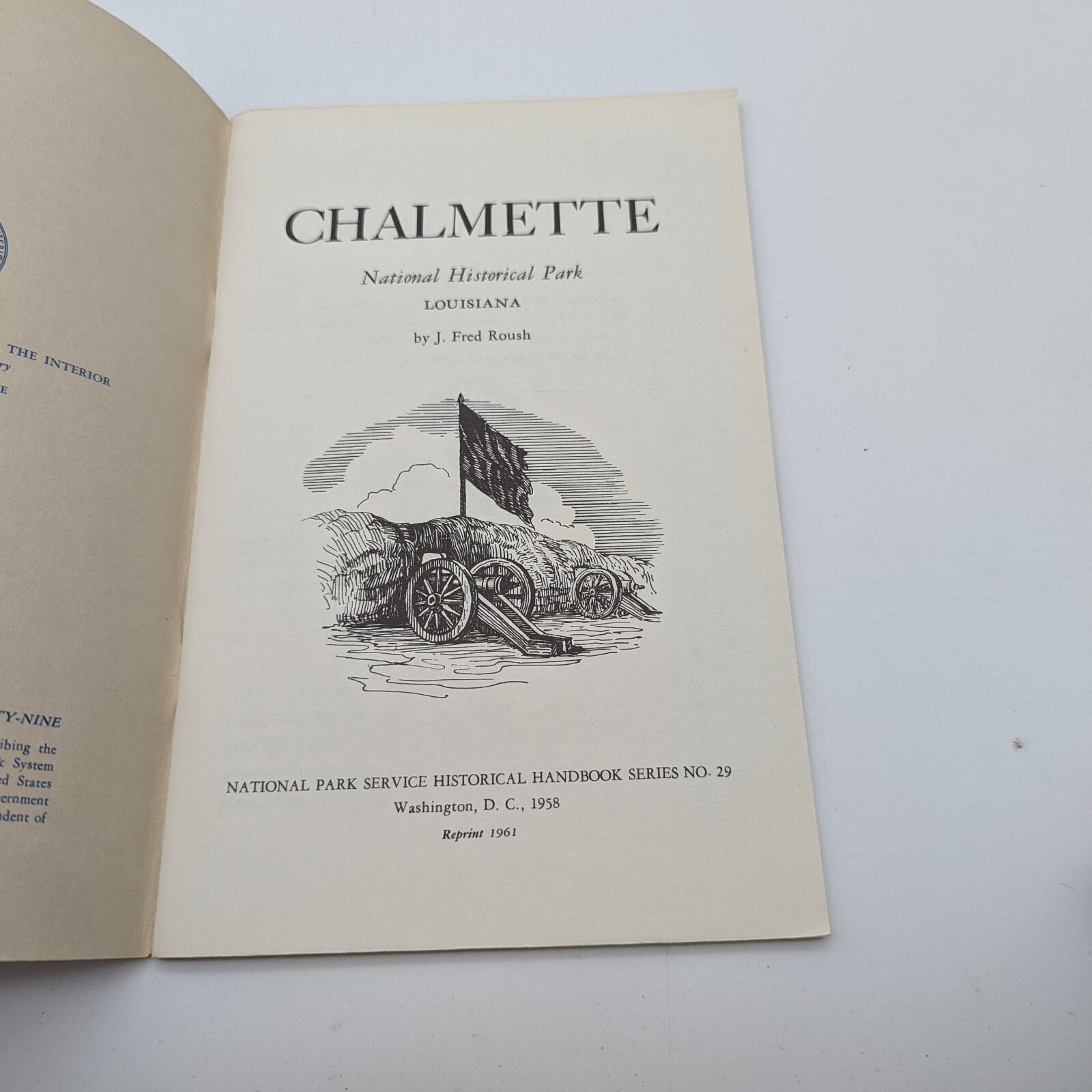 Vtg 1961 Louisiana History Chalmette National Historic Park Booklet Guide