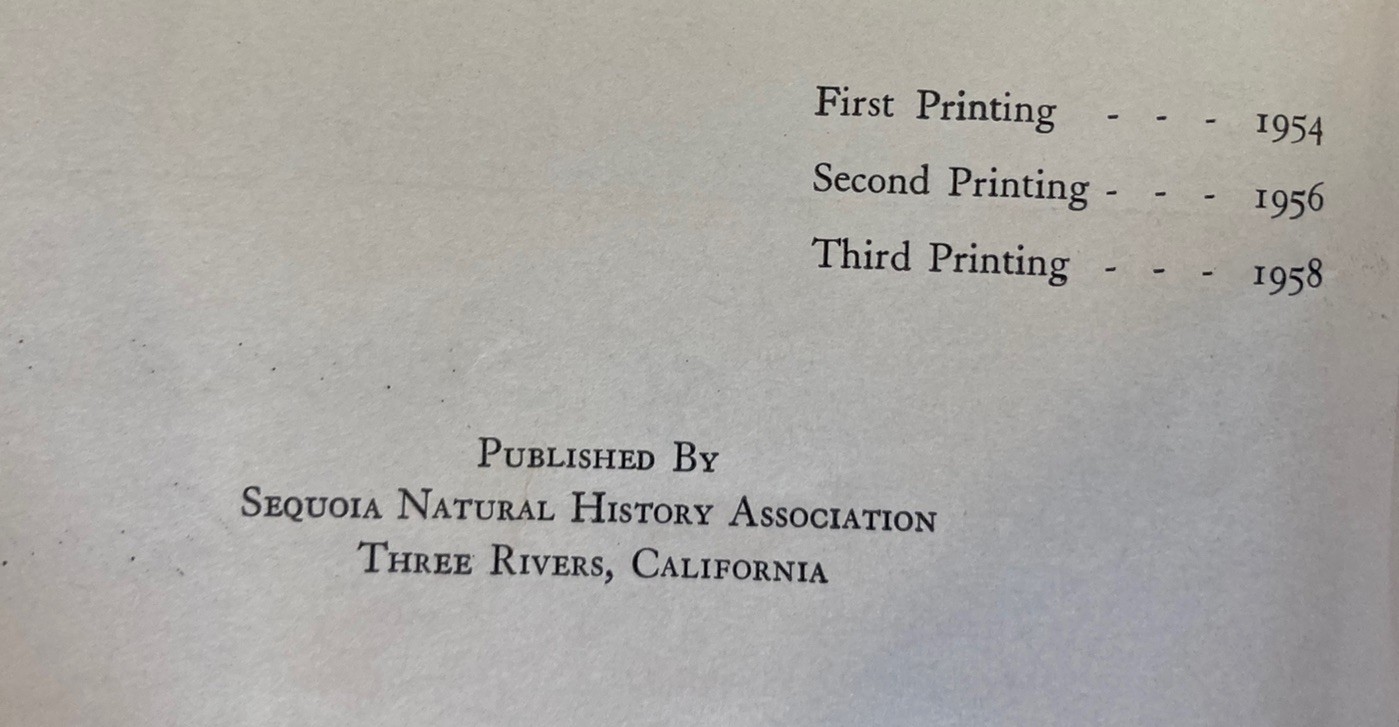 1958 DISCOVERING CONE-BEARING TREES OF SEQUOIA & KINGS CANYON/Natl Park Service