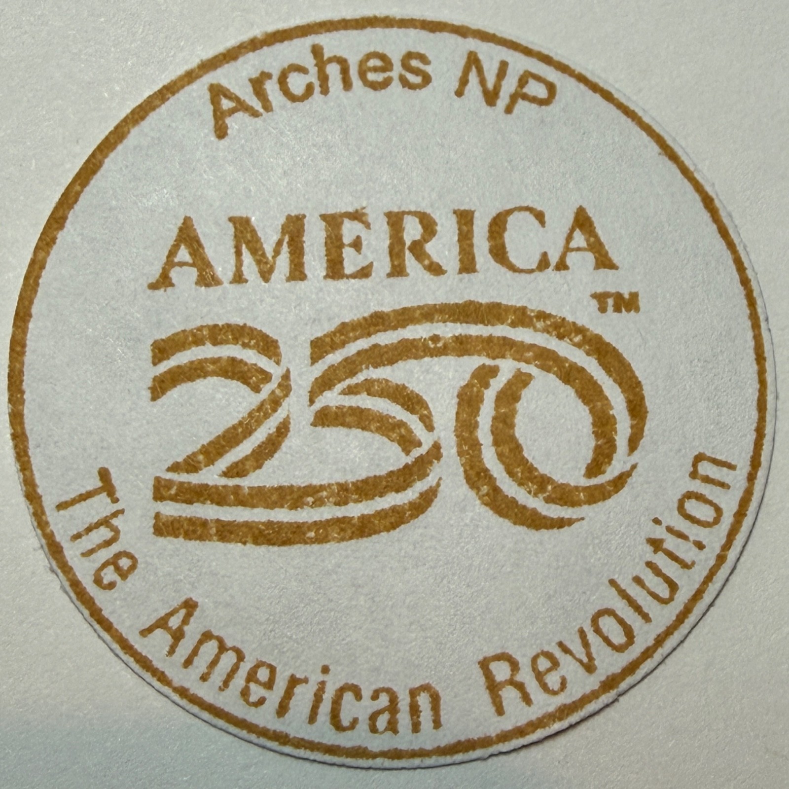 Arches National Park America 250 The American Revolution NP Passport Stamp