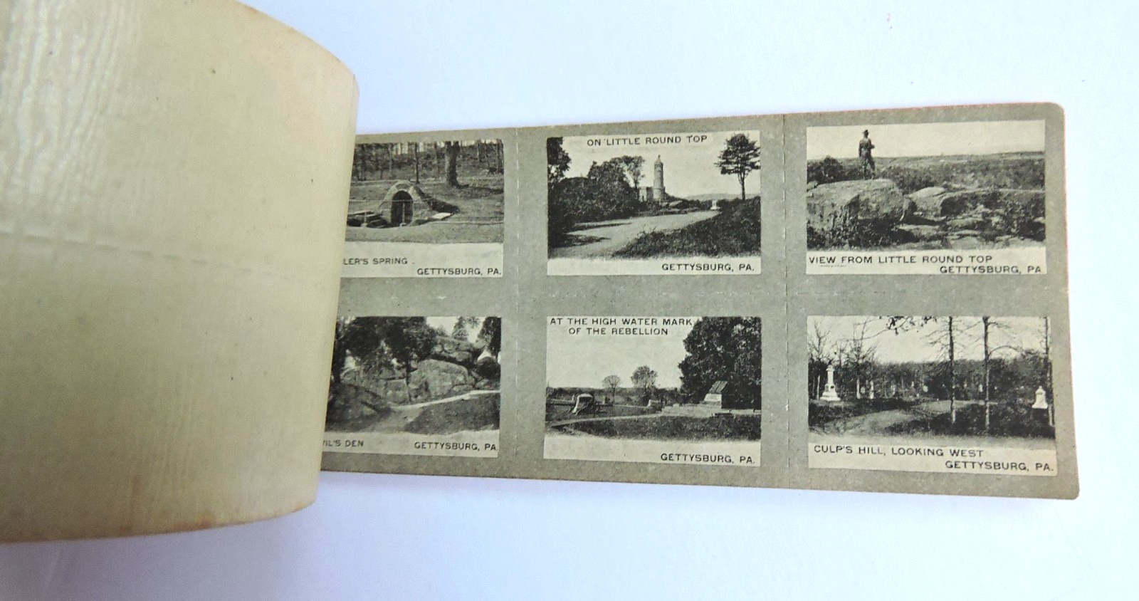 EX! Vtg Gettysburg PA Photo Stamps Series A & B – Early 1900’s EX! Complete