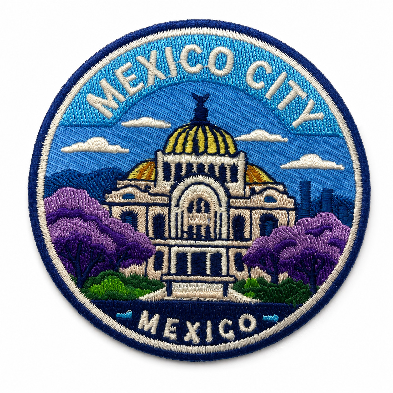 Mexico City Mexico Patch 3″ Embroidered Iron On Travel Souvenir Badge