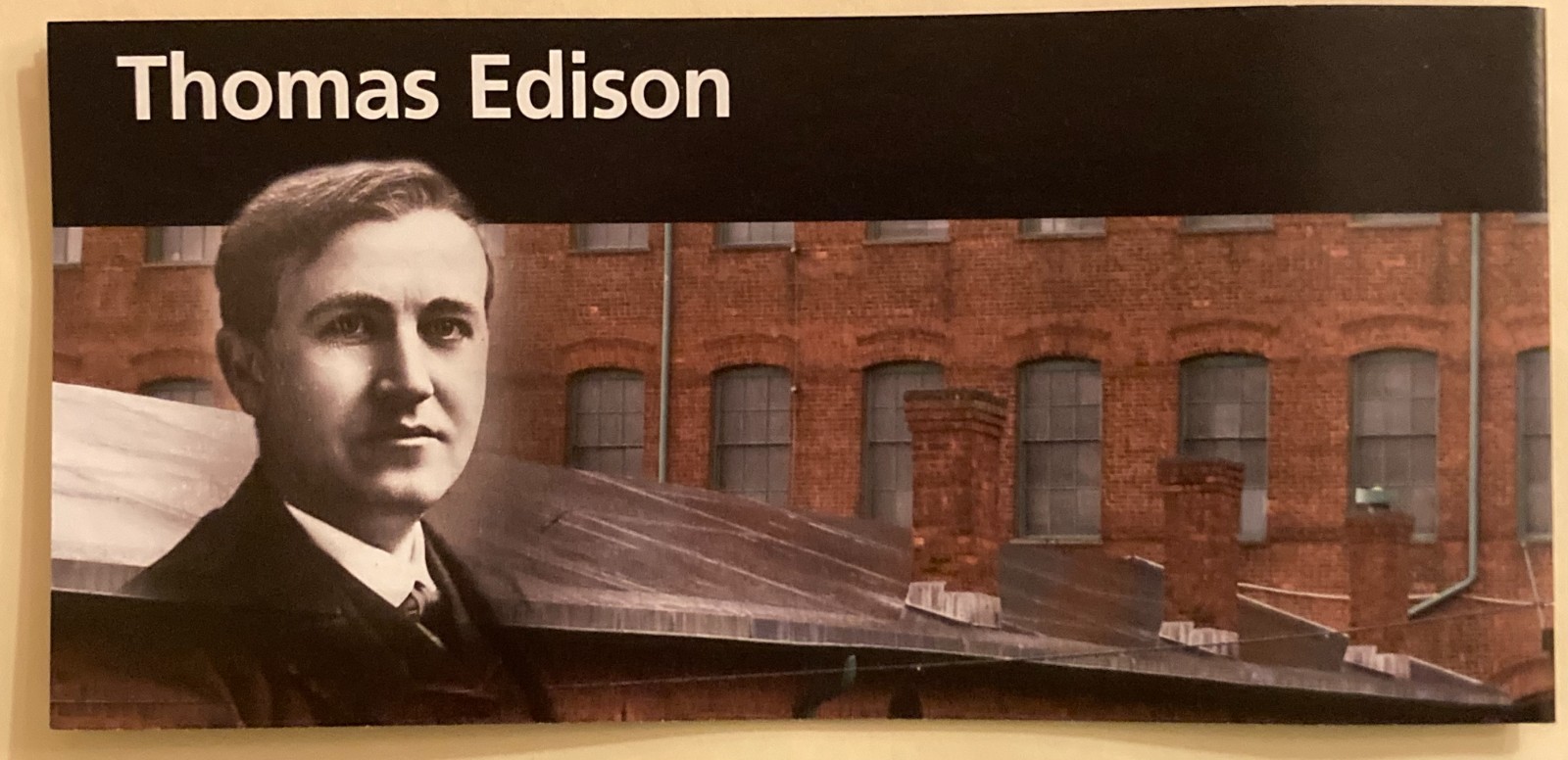 NEW 24 THOMAS EDISON NATIONAL PARK UNIGRID BROCHURE NEW JERSEY INVENTION SCIENCE