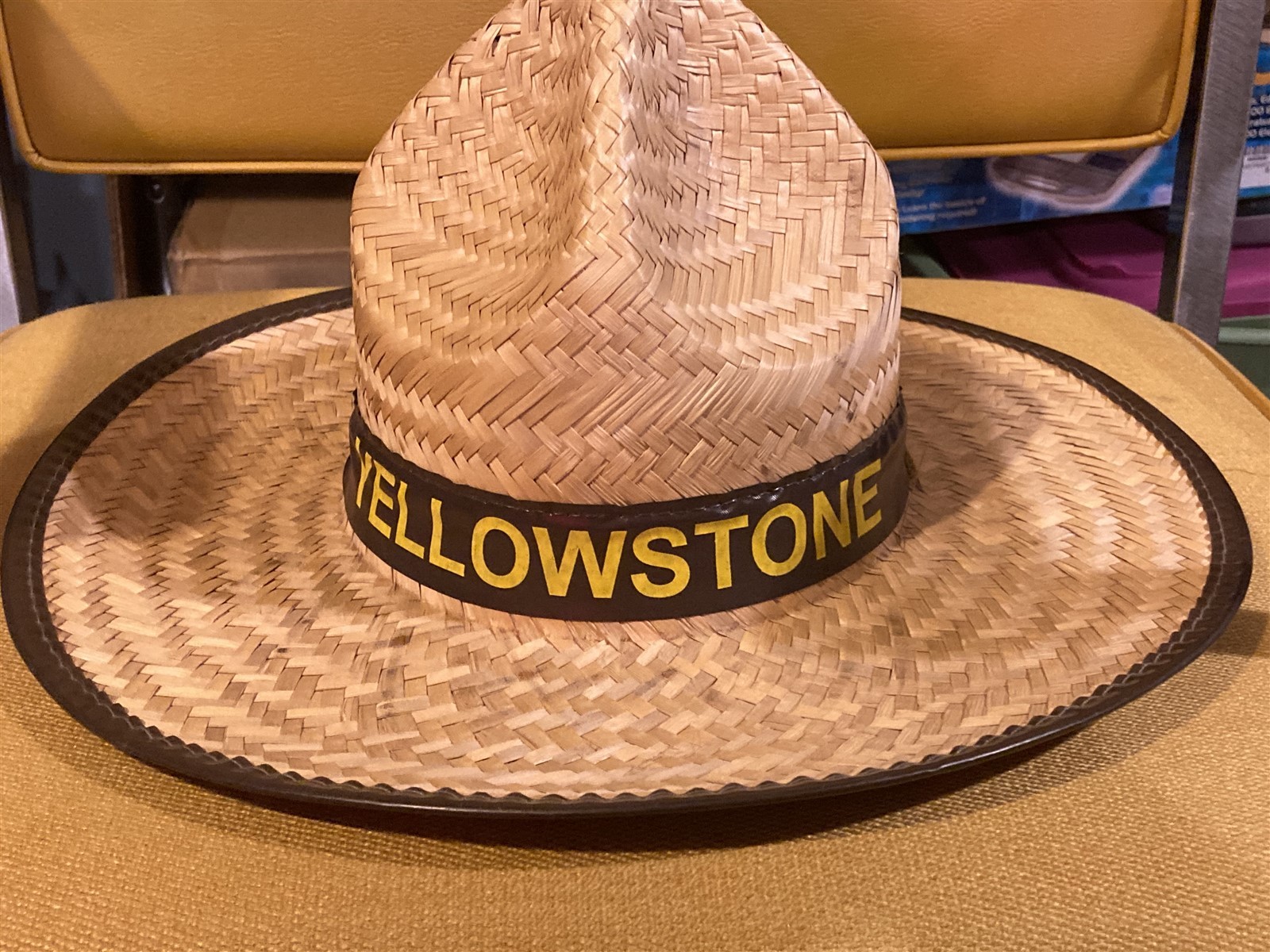 souvenir Yellowstone park ranger straw hat for juniors
