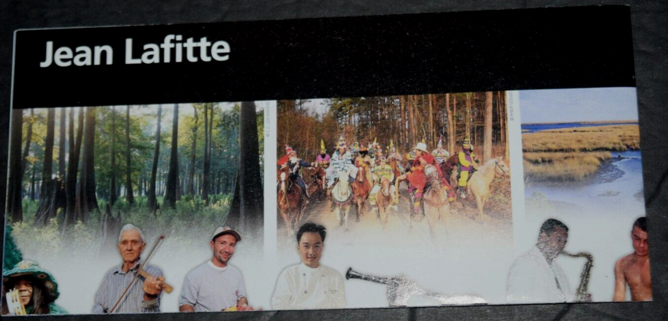 NPS NTL HISTORICAL LOUISANA BROCHURE “Jean Lafittte,” (4.00″ x 8.25″ Folded) New