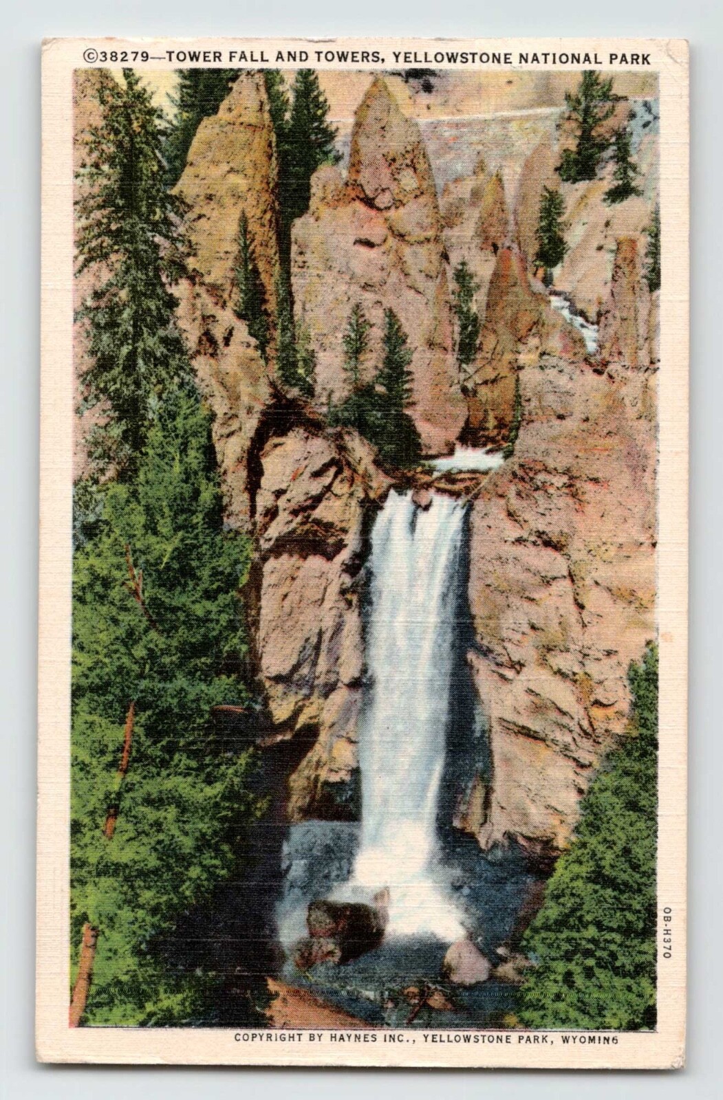 1940 Yellowstone Park linen post cards