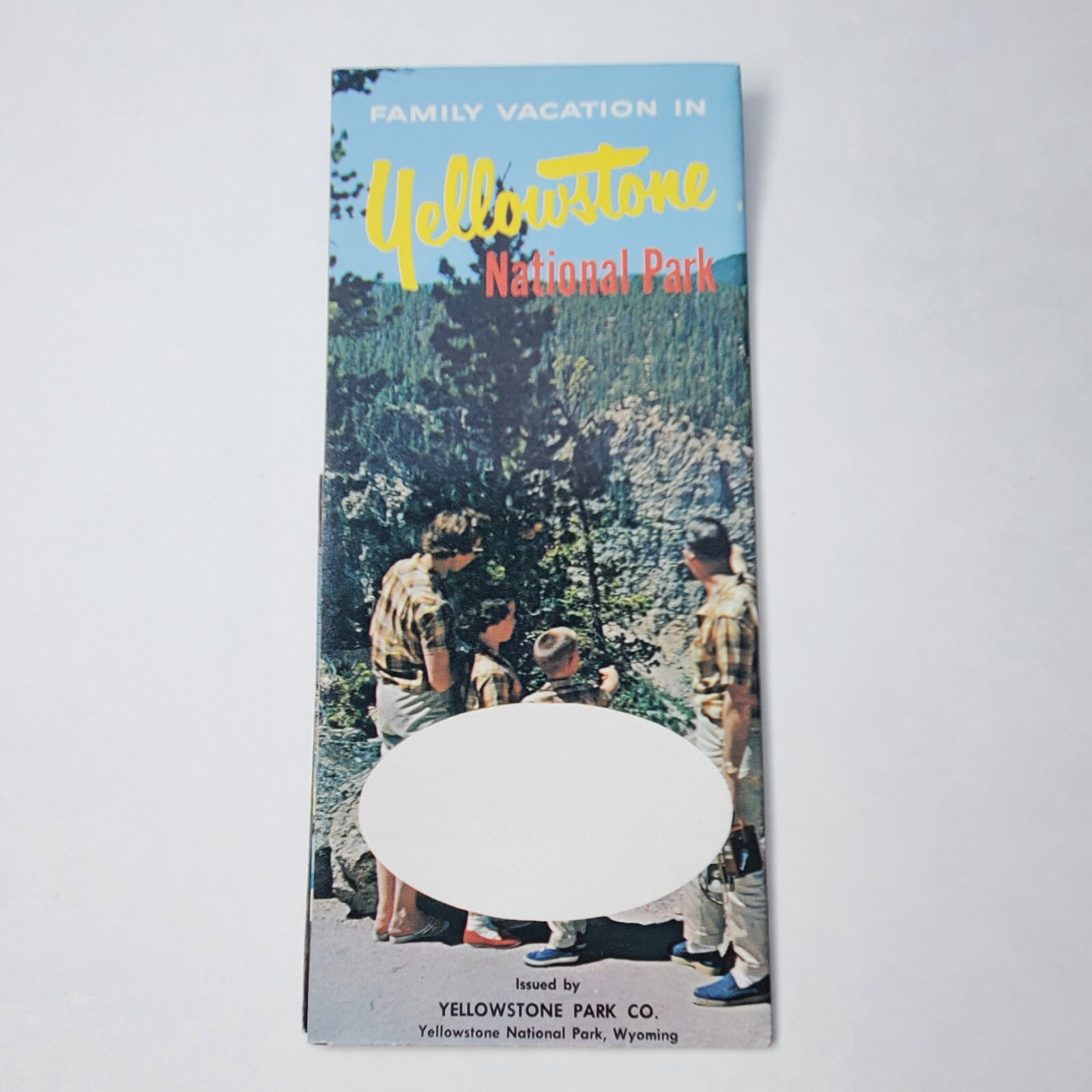 Yellowstone National Park Booklet Map Brochure 1960s Bears Map Ranch Color