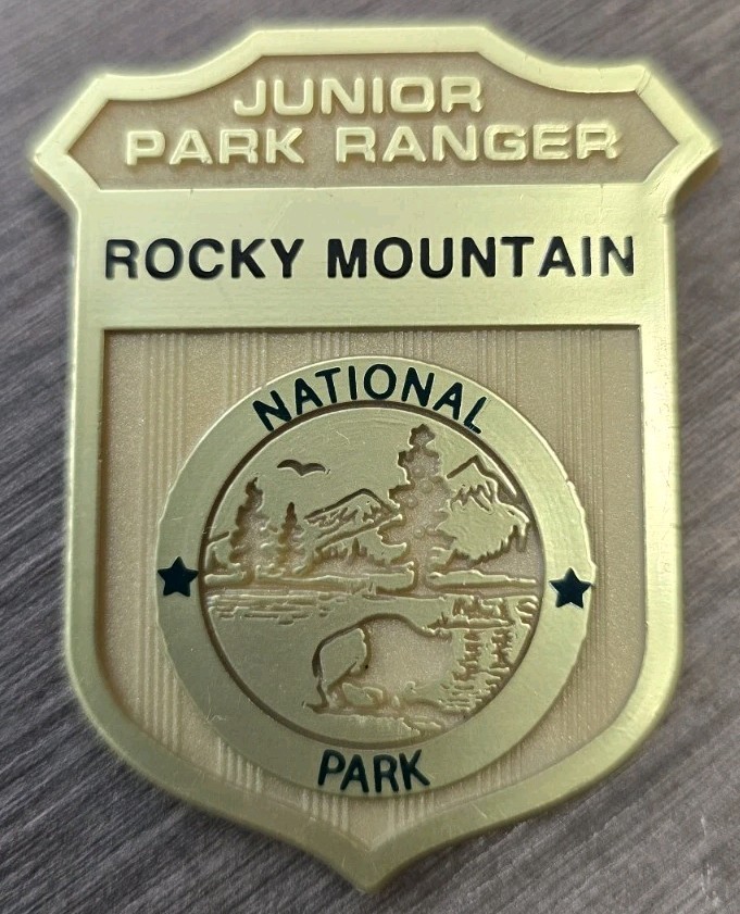 Rocky Mountain National Park Junior Ranger Plastic Badge