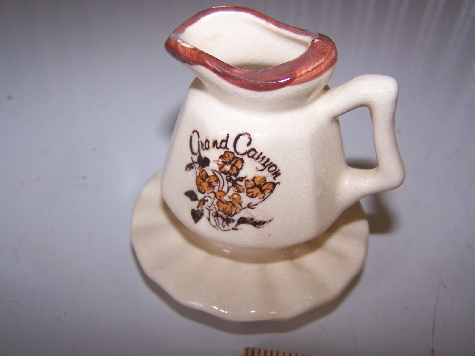 Vintage GRAND CANYON Souvenir Toothpick Holder with FRED HARVEY Tag