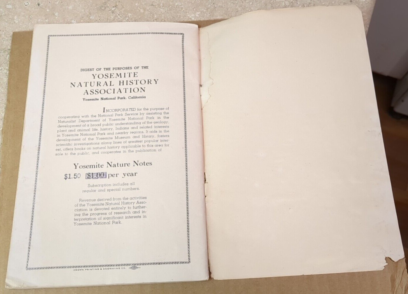 A Guide to the Mother Lode Country & Yosemite Sequoias, Nature Notes 1948 & 1949