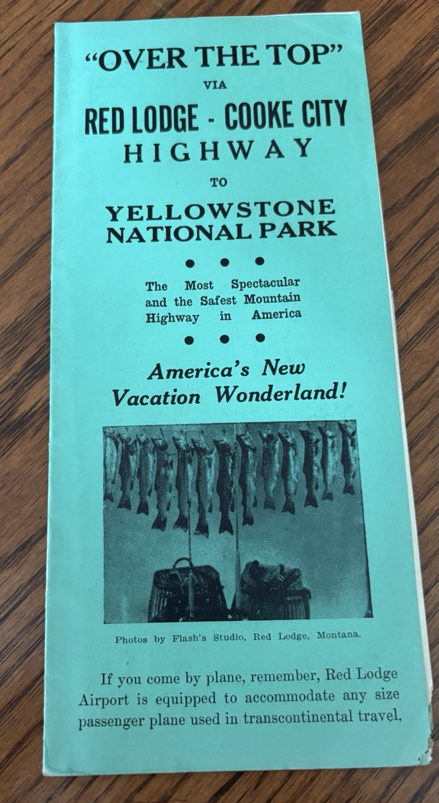 1930 Yellowstone National Park Brochure