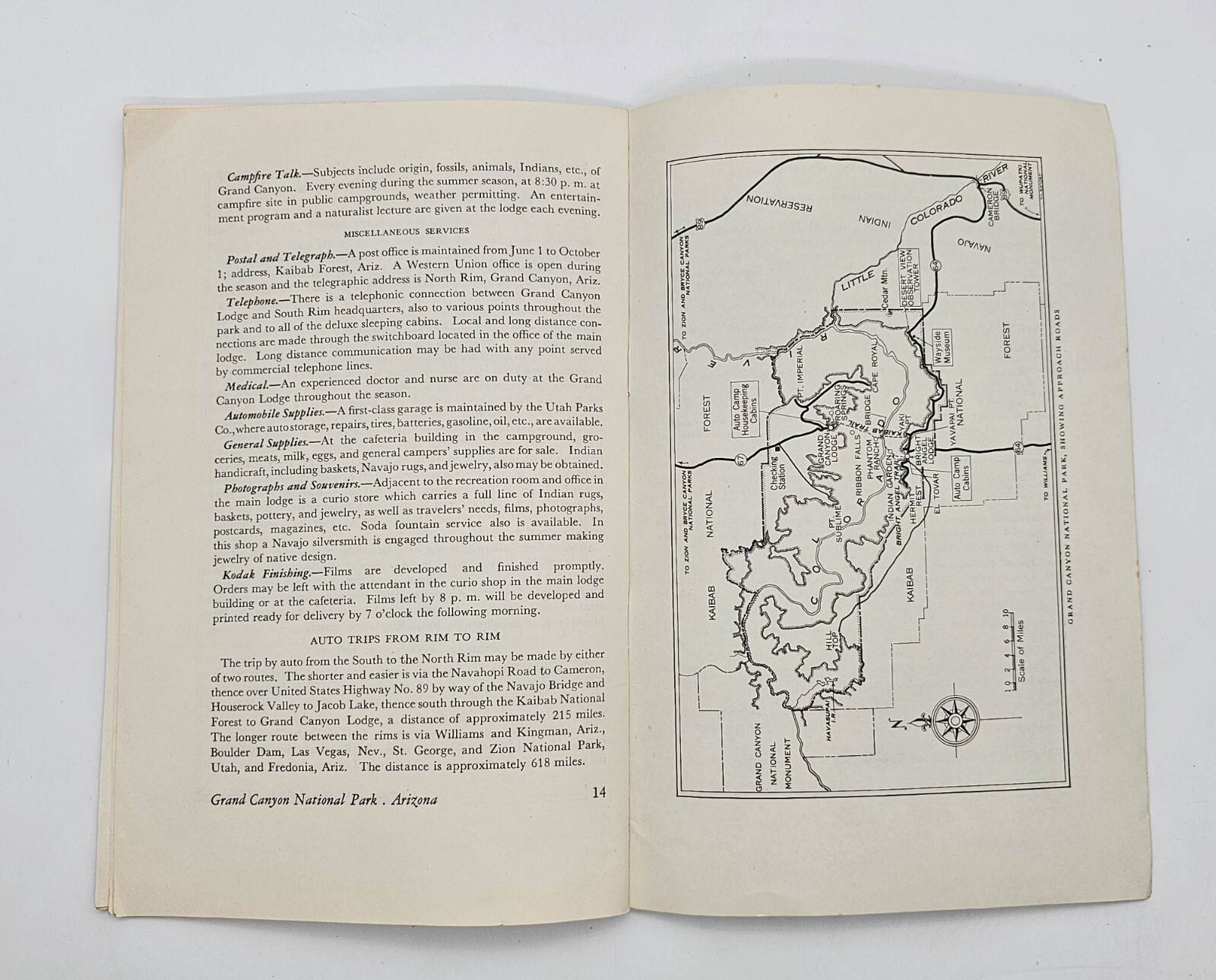 Grand Canyon 3 Booklets 1930s Golly What a Gully; West Rim Drive, Historic Photo