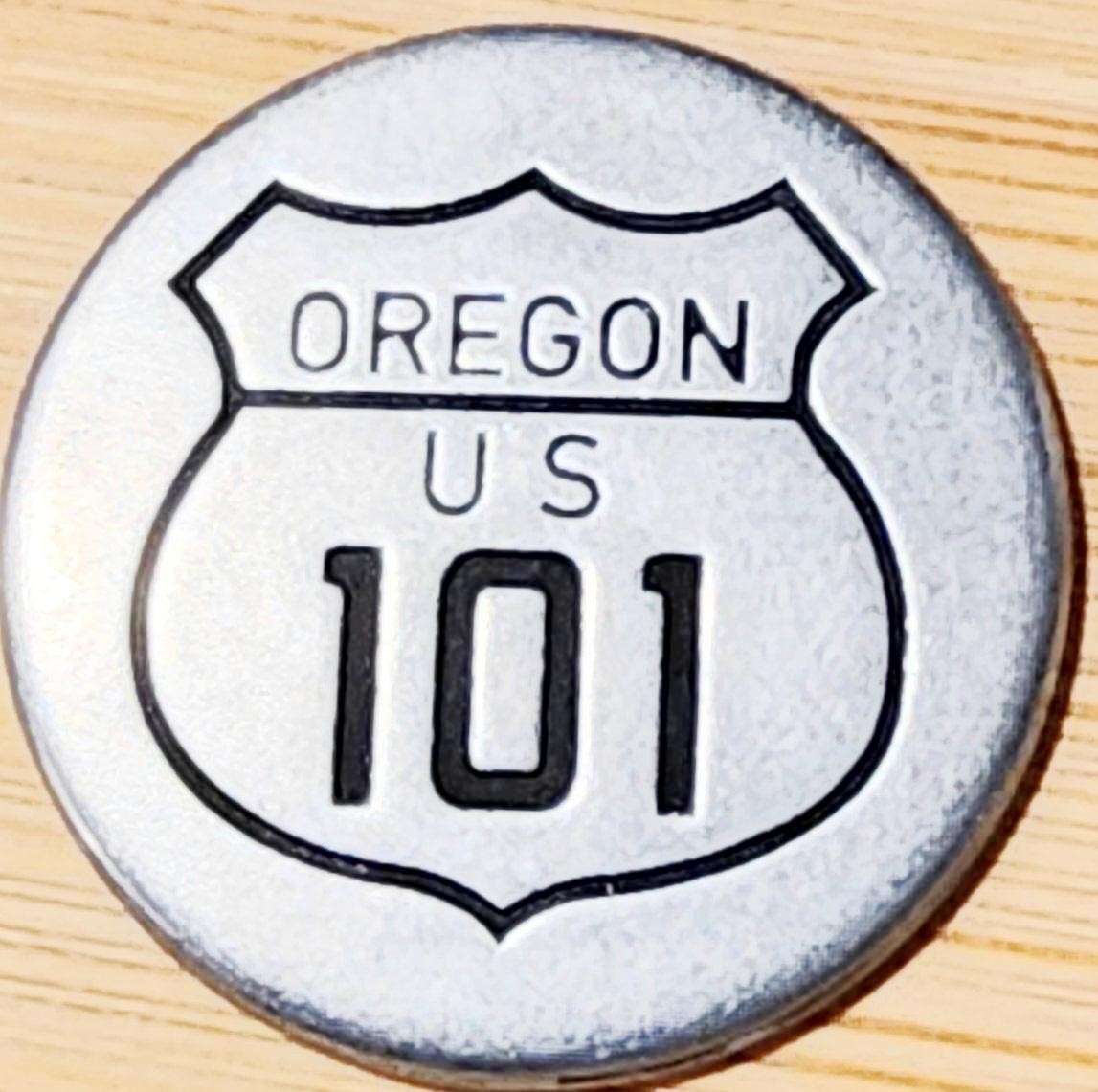 CALIFORNIA / OREGON US-101 HIGHWAY – NATIONAL PARK TYPE TOKEN