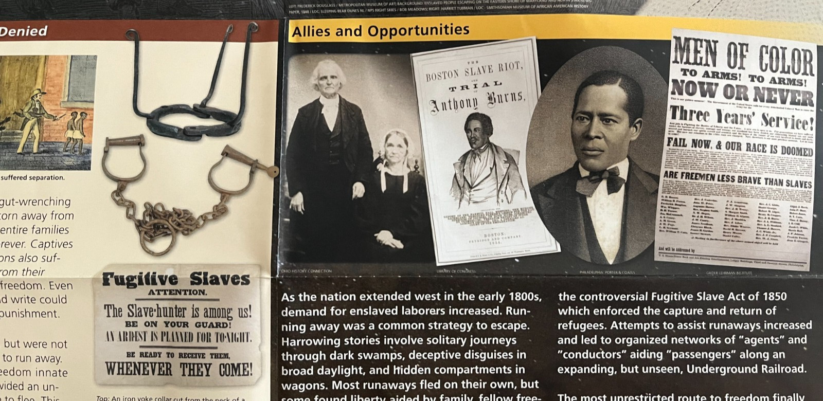 UNDERGROUND RAILROAD NETWORK to FREEDOM National Park Service UNIGRID BROCHURE