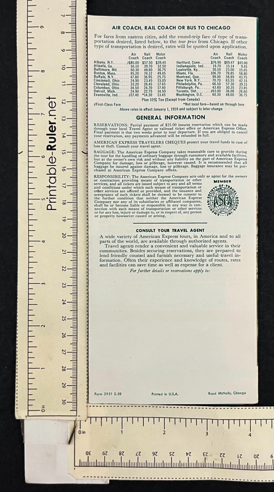 1959 Zion Tetons Bryce Yellowstone Am Ex Banner Tours Vintage Travel Brochure