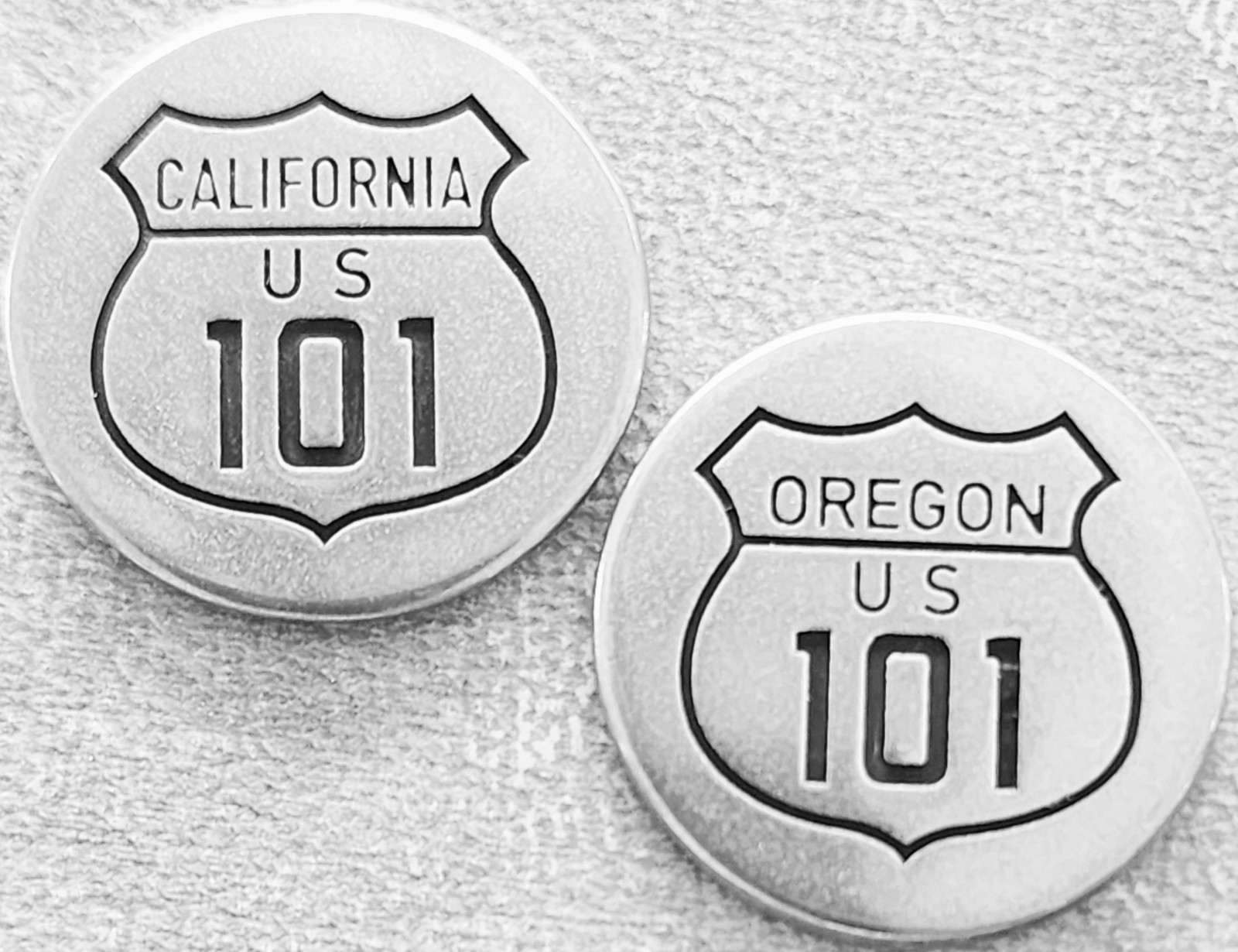 CALIFORNIA / OREGON US-101 HIGHWAY – NATIONAL PARK TYPE TOKEN