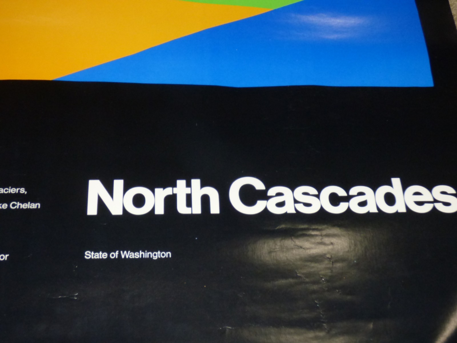 Vtg 1972 Ivan Chermayeff North Cascades National Park Washington State Poster