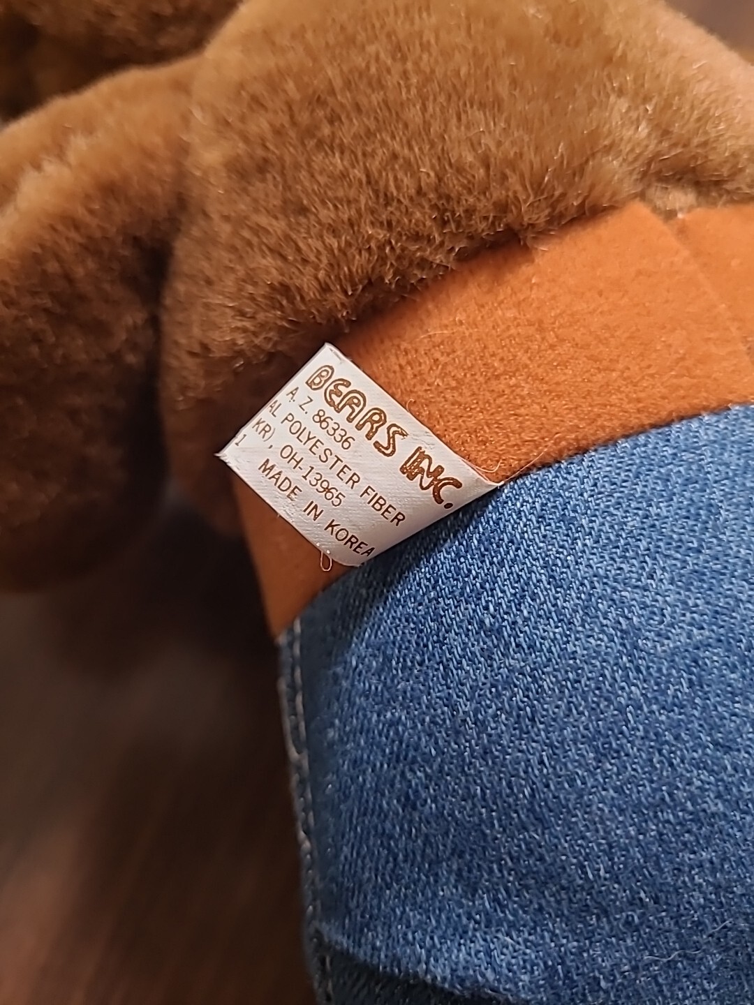 VTG Smokey The Bear Plush Bear 12″ Three Bears Inc 1980s