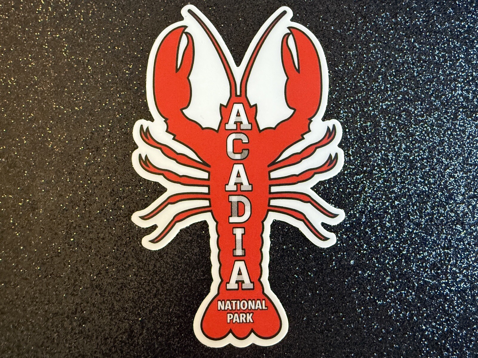 Acadia National Park Weatherproof Vinyl Sticker- Maine Lobster