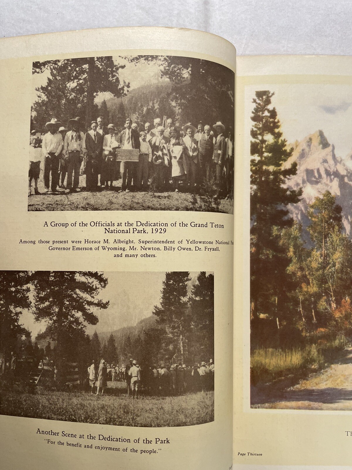 TETONS IN PICTURES Harrison R, Crandall SIGNED Park Photographer Jackson Hole