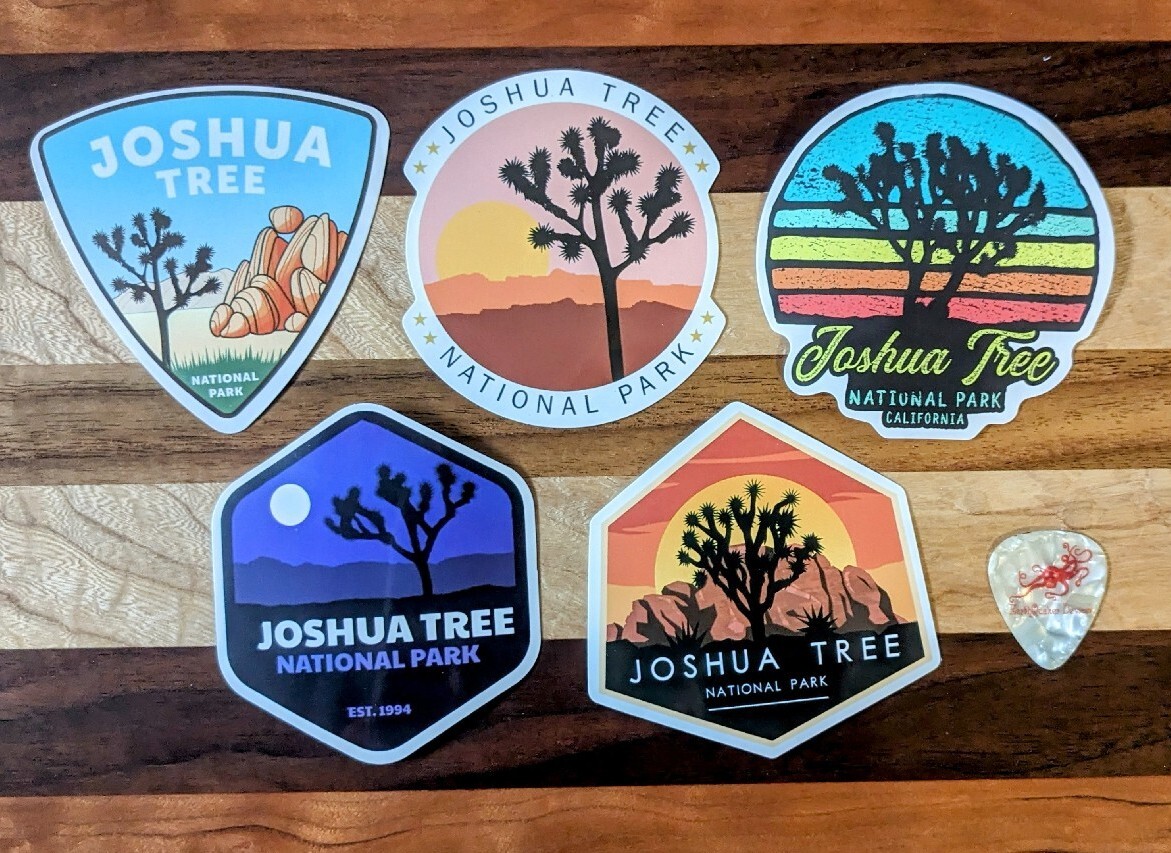 Large 4″ Set Of 5 Joshua Tree Sticker Decal