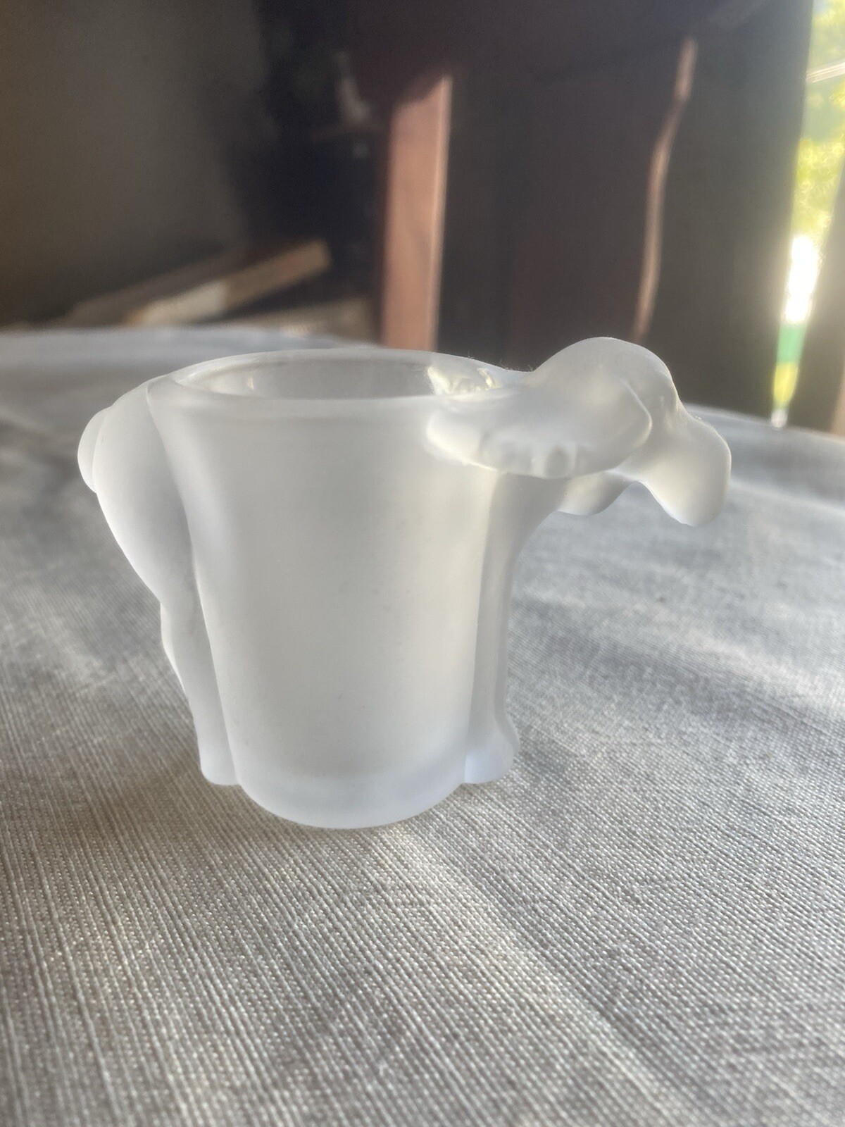 Yellow Stone National Park Frosted Moose Shot Glass 2.25 Inches Tall Ultra Rare