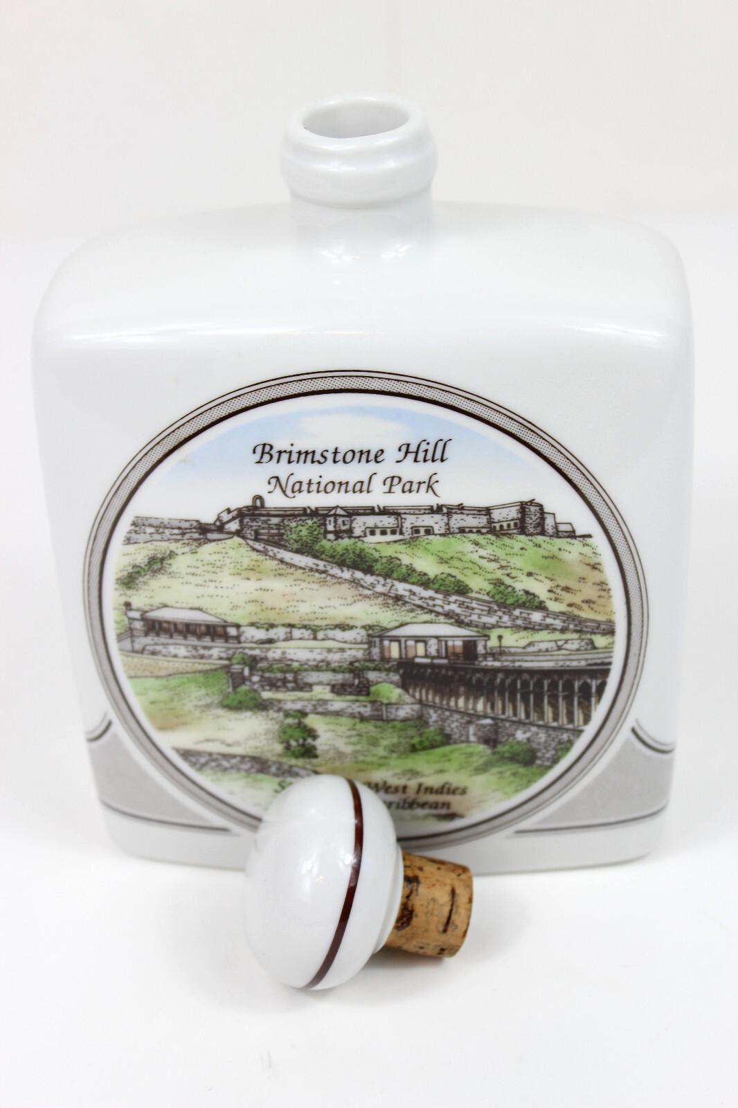 Brimstone Hill National Park Collectible Flask St Kitts West Indies Caribbean