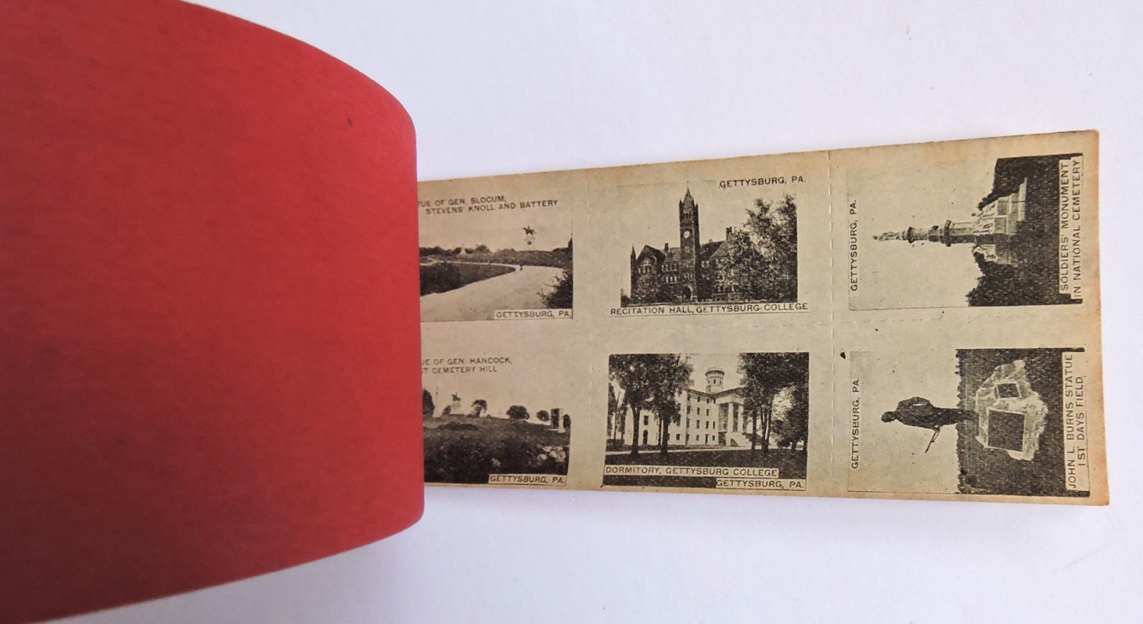 EX! Vtg Gettysburg PA Photo Stamps Series A & B – Early 1900’s EX! Complete