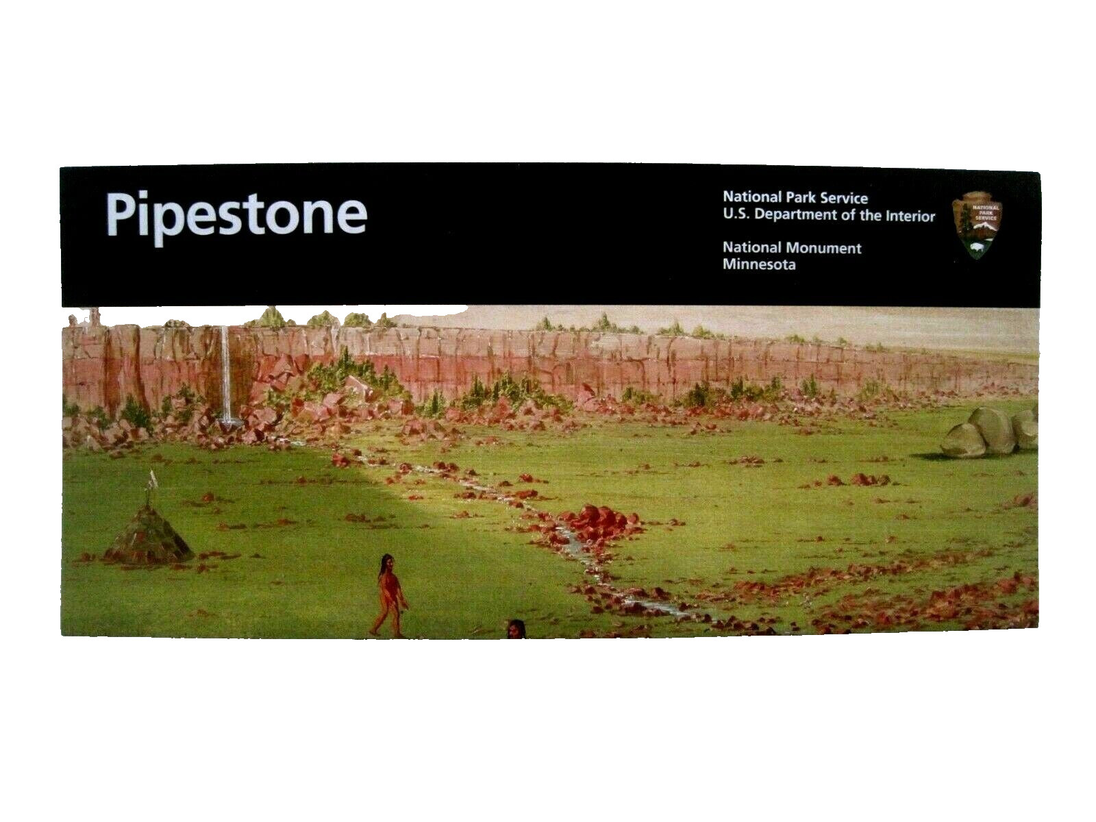 Pipestone National Monument National Park Service Unigrid Brochure Map