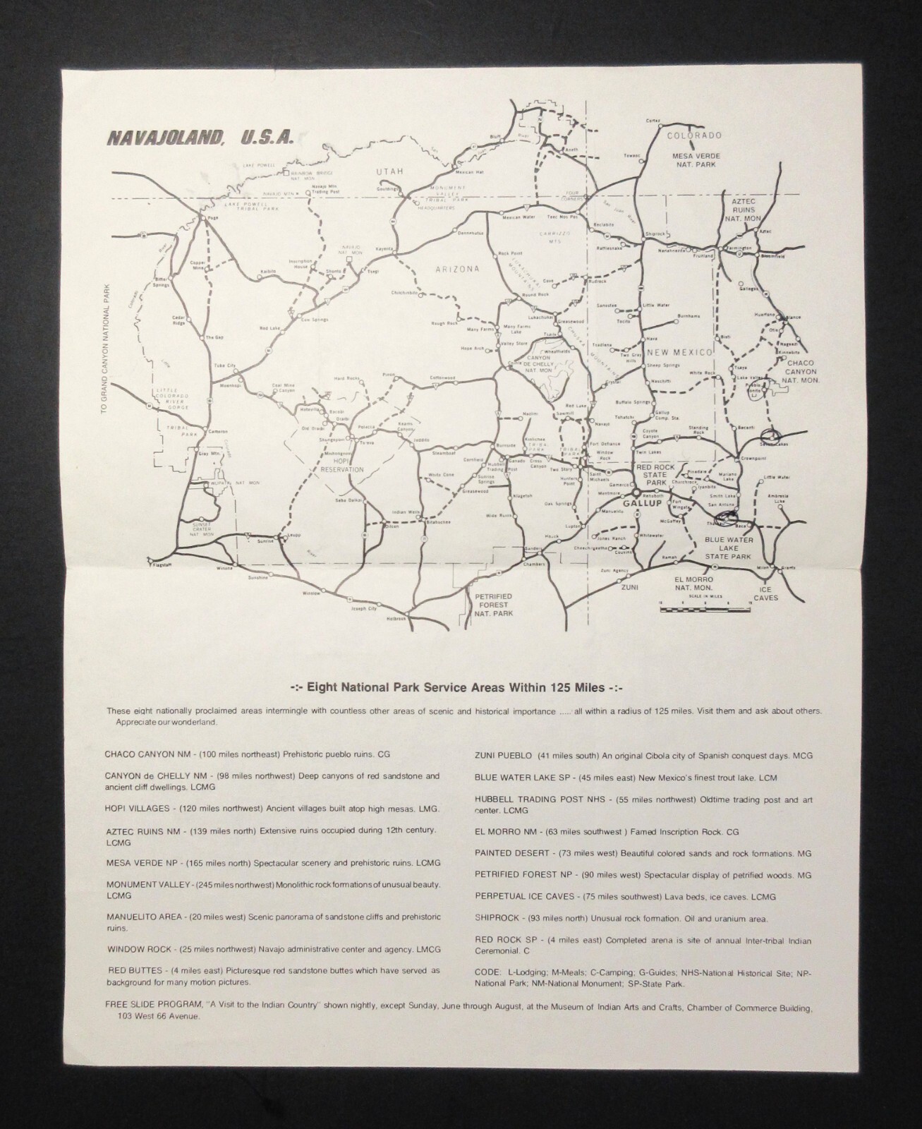 List of Eight (8) National Parks in and Around Gallup New Mexico