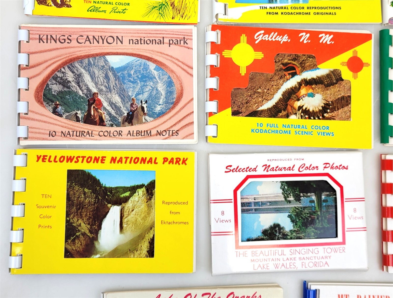 14 – 1960’s National Parks Souvenir State Photo Booklets 2-3/4″ x 4″ ~ T376