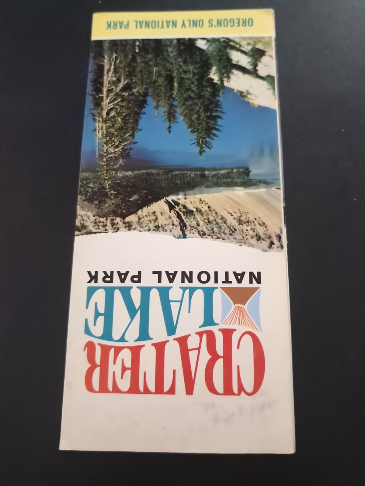 Crater Lake National Park Visitor Info Brochure Oregon 1975 With Lodging Rates