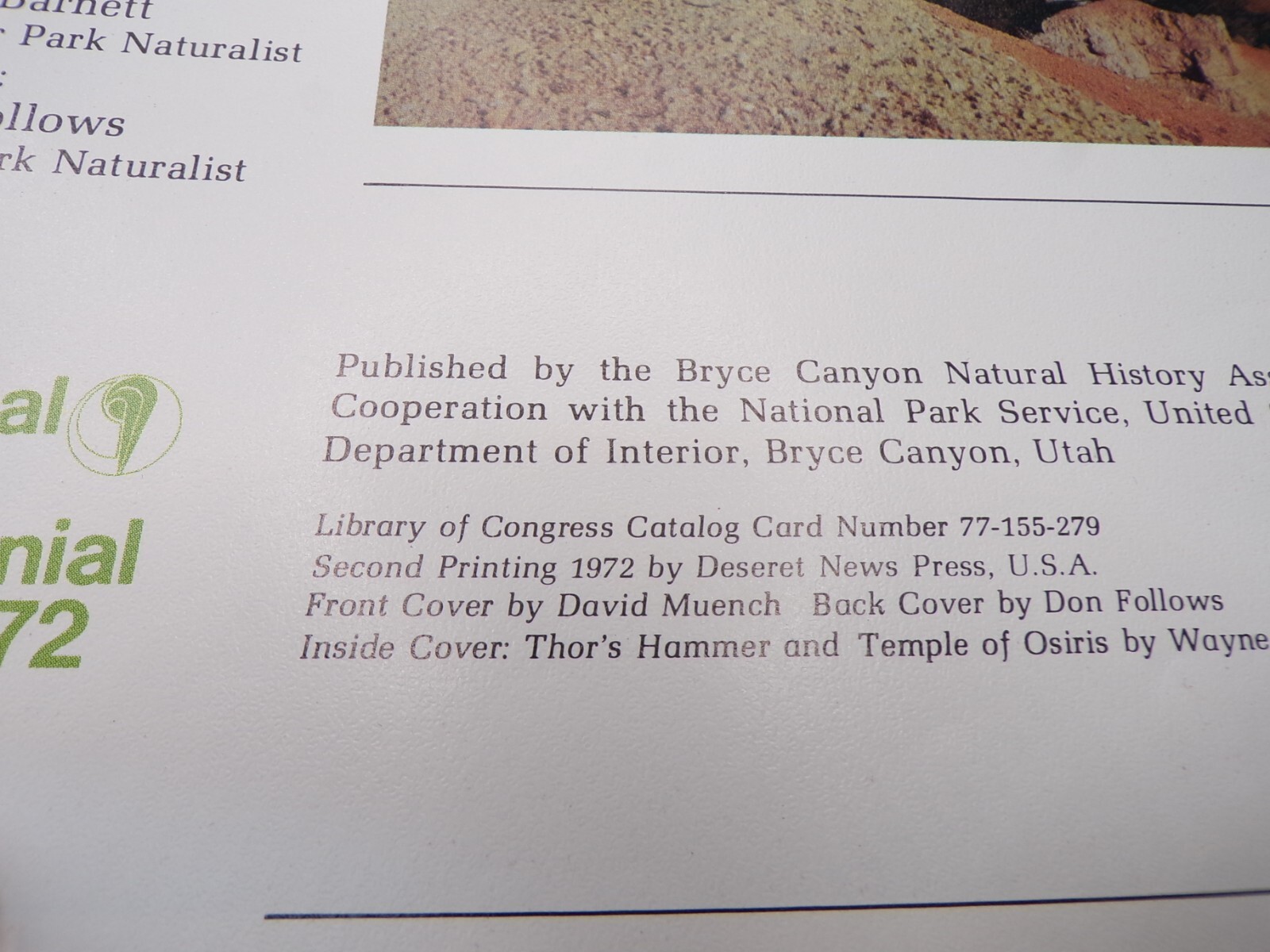 VINTAGE 1970’s NATIONAL PARKWAYS ZION BRYCE CANYON Grand Teton Yellowstone guide