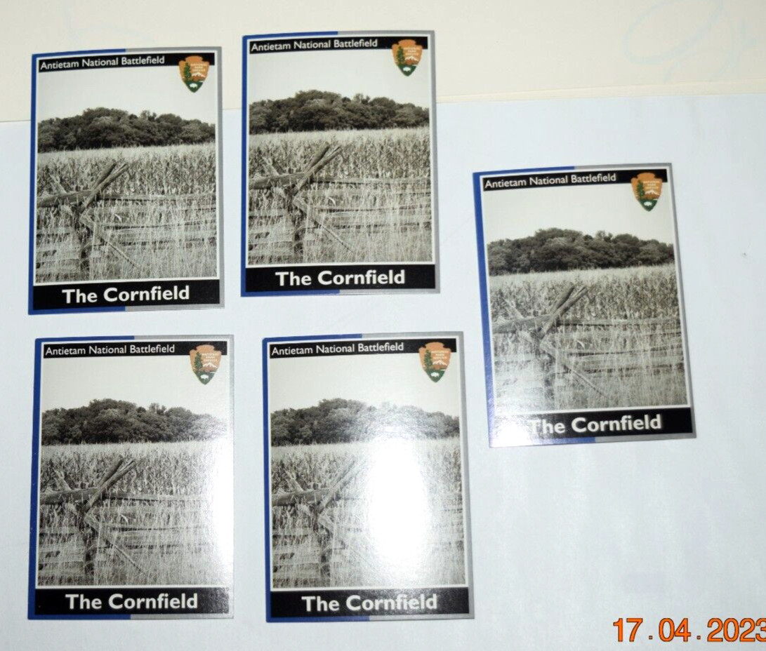 One (1) NPS SITE, “ANTIETAM NTL BATTLEFIELD – Cornfield” (2.0″ x 3.25″) Card5