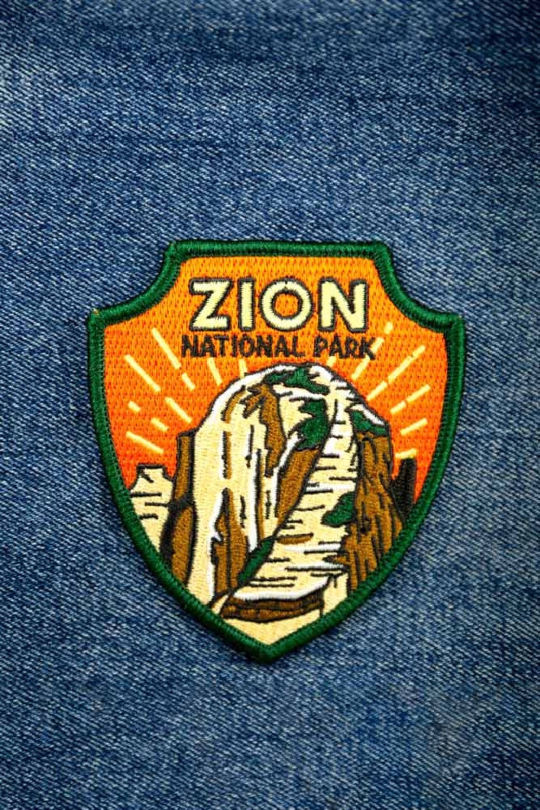 Zion National Park Patch Iron-On Applique Souvenir Gift