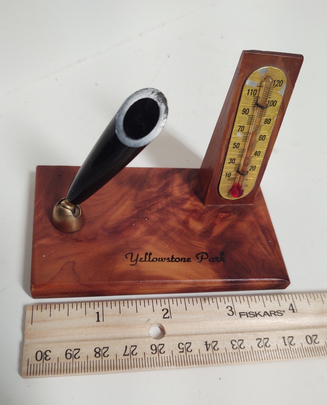 Vintage Union Pencil Co. New York Pen Thermometer Yellowstone Park Advertising