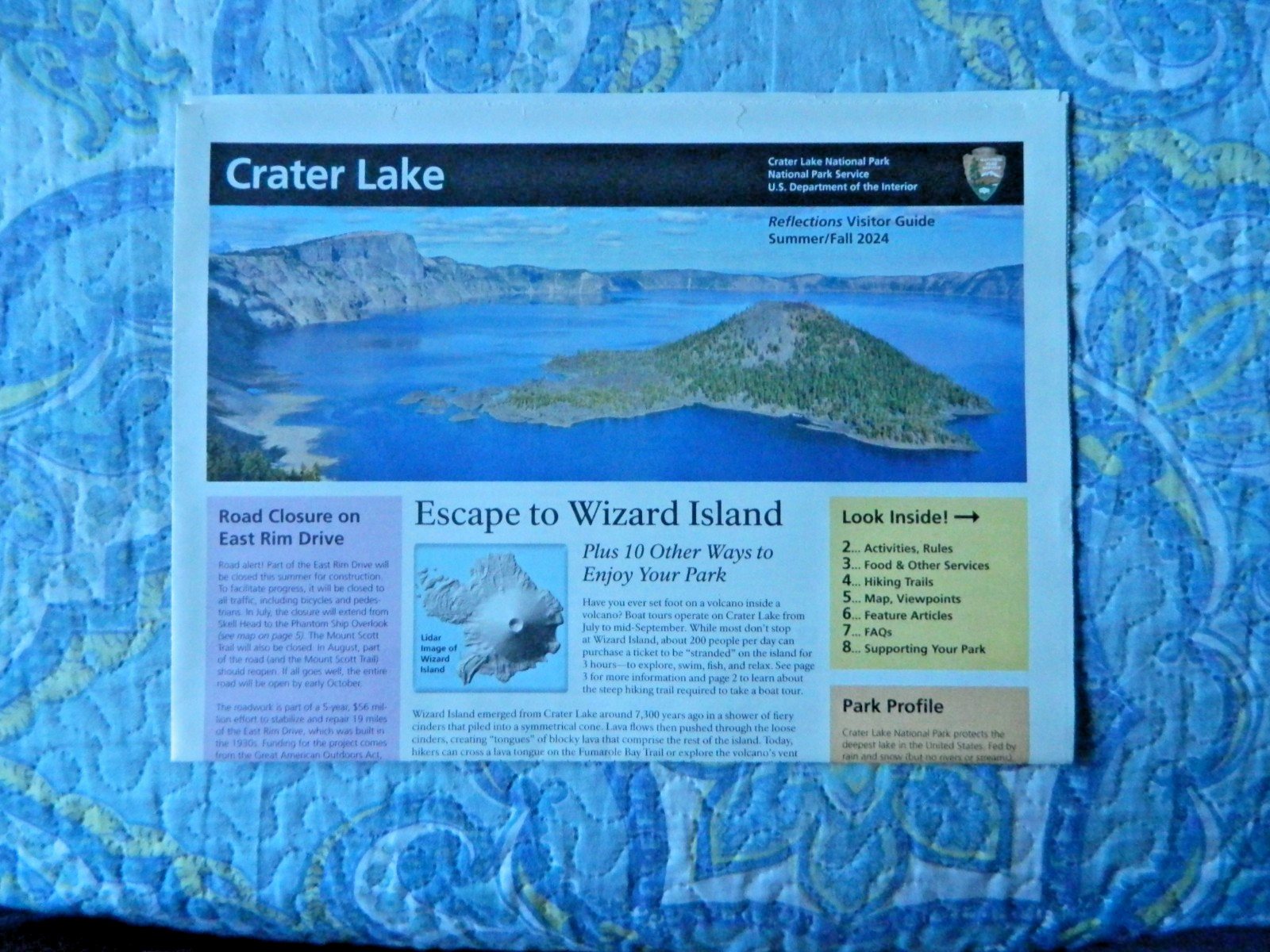 Crater Lake National Park Visitor Guide Summer/Fall 2024